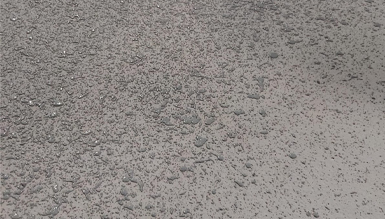 Antes de la aplicación de Spray-Deck