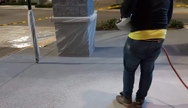 Después de la aplicación de Spray-Deck